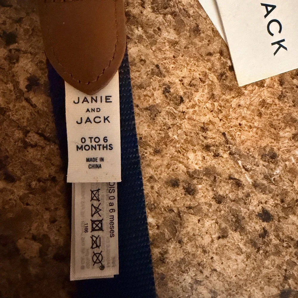 Janie and Jack Brown and Blue Baby Belt